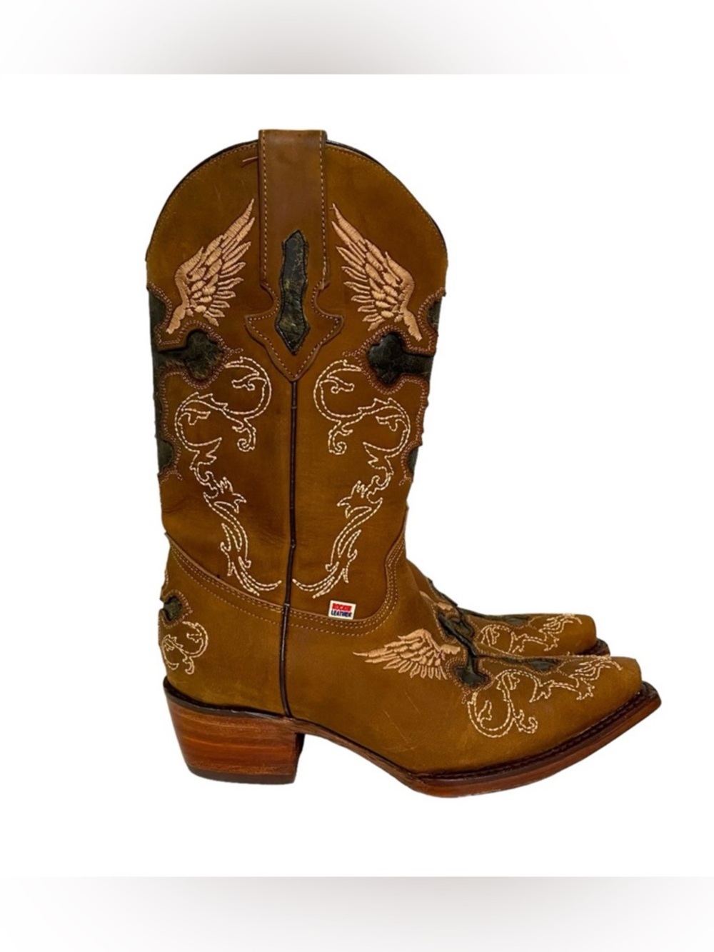 RockinLeather Women’s Brown Western Boot 6.5